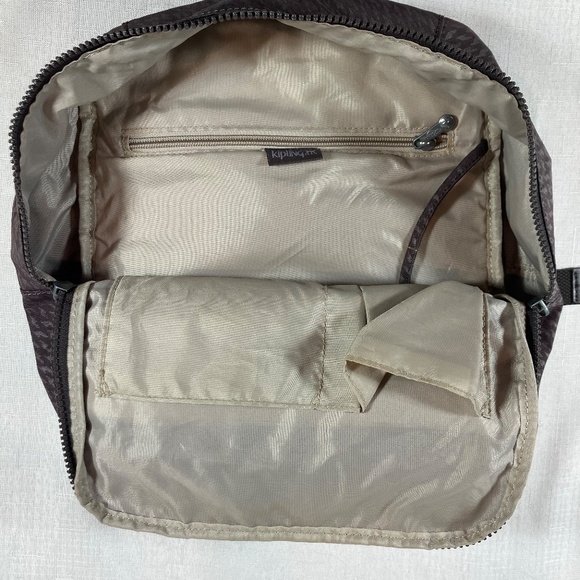 Kipling Backpack, Taupe Houndstooth Pattern, EUC - Picture 10 of 15